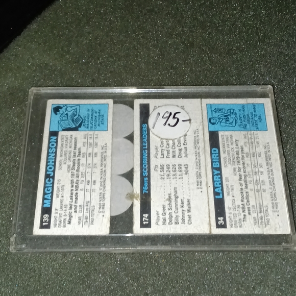 Topps Basketball Trading Cards Set - Larry Bird, Julius Erving, Magic Johnson - Picture 2 of 3